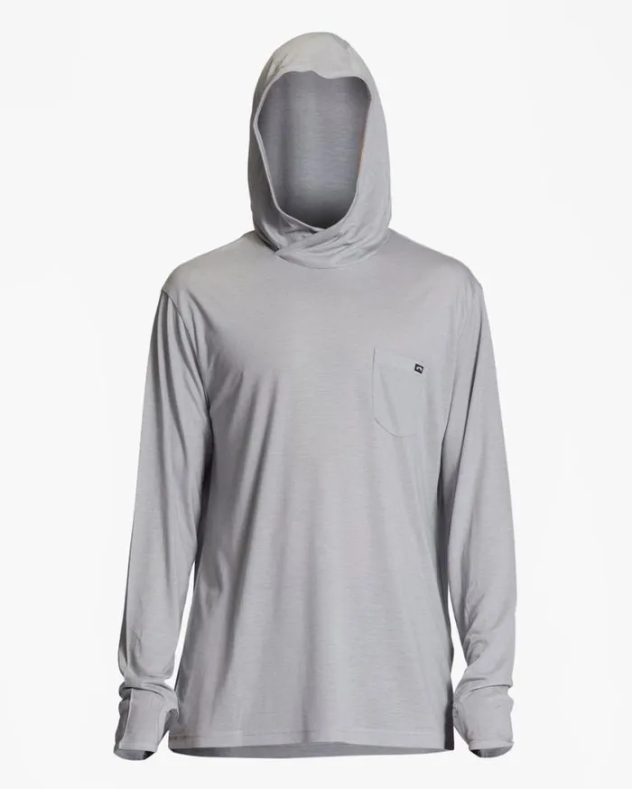 Billabong Eclipse Hooded Long Sleeve Surf TShirt Alloy Mens Knits Billabong Eclipse Hooded Long Sleeve Surf TShirt Alloy Mens Knits