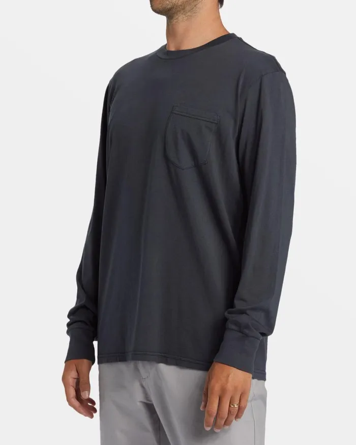 Billabong Essential Long Sleeve Tshirt Black Mens TShirts