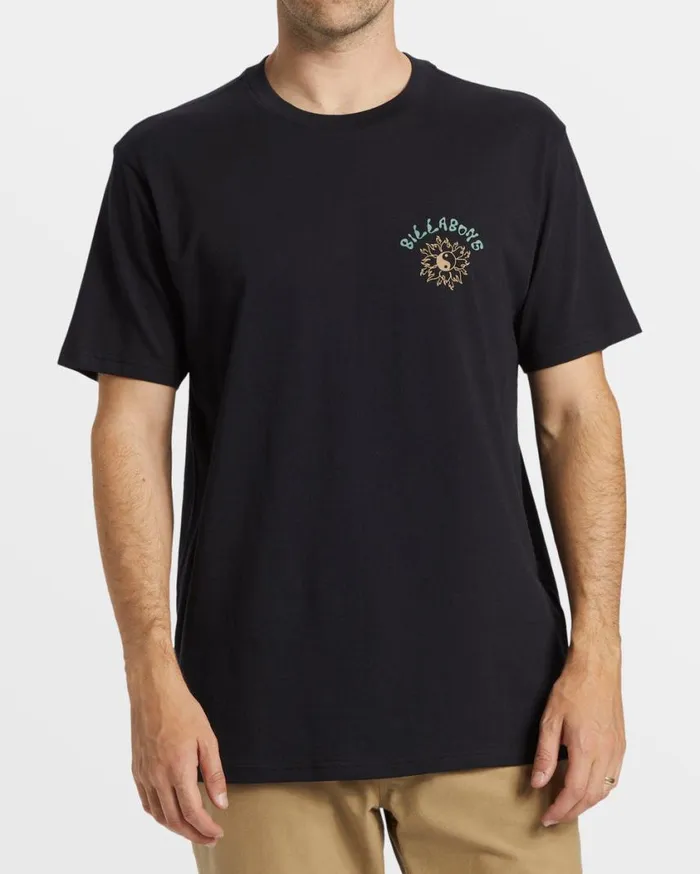 Billabong Flow TShirt Black Mens TShirts Billabong Flow TShirt Black Mens TShirts