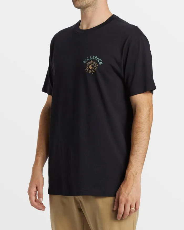 Billabong Flow TShirt Black Mens TShirts Billabong Flow TShirt Black Mens TShirts