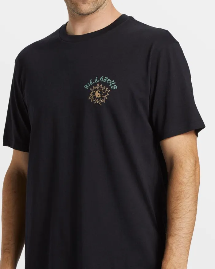 Billabong Flow TShirt Black Mens TShirts Billabong Flow TShirt Black Mens TShirts