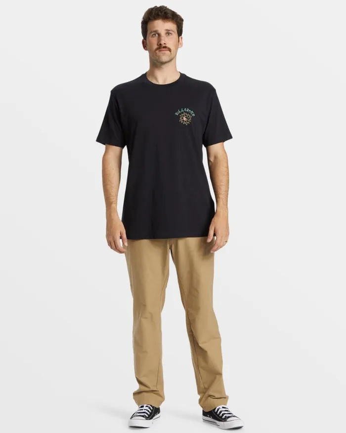 Billabong Flow TShirt Black Mens TShirts Billabong Flow TShirt Black Mens TShirts