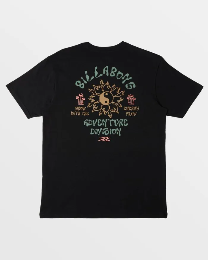 Billabong Flow TShirt Black Mens TShirts Billabong Flow TShirt Black Mens TShirts
