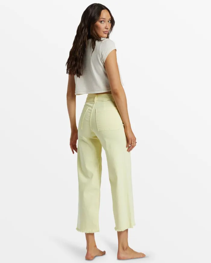 Billabong Free Fall HighWaist Pants Mellow Yellow Womens Jeans and Pants