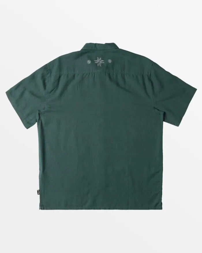 Billabong Frequency Short Sleeve Woven Shirt Sea Pine Mens Shirts Billabong Frequency Short Sleeve Woven Shirt Sea Pine Mens Shirts