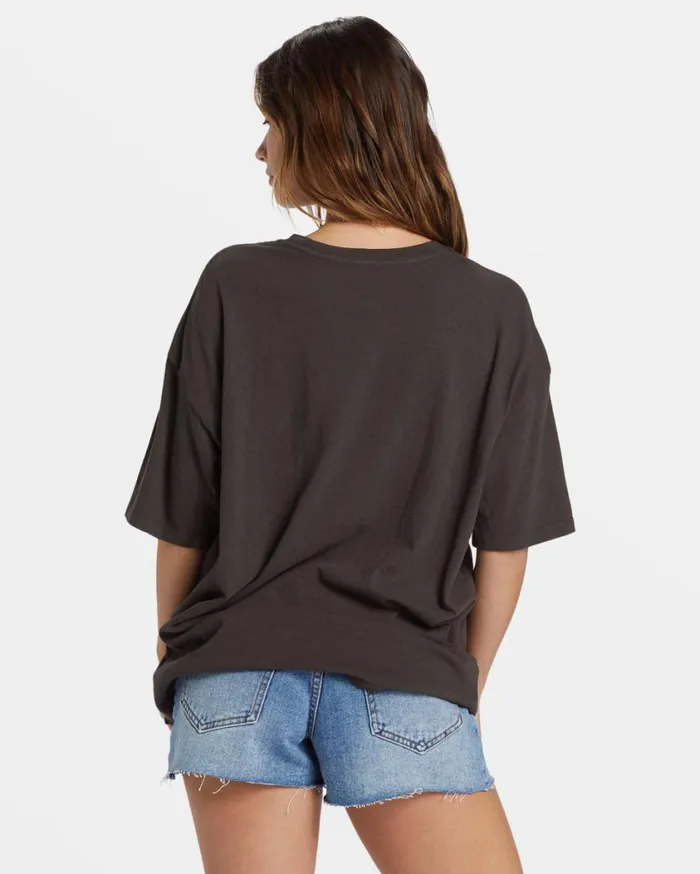 Billabong Golden Times TShirt Off Black Womens Graphic Tees and Tanks