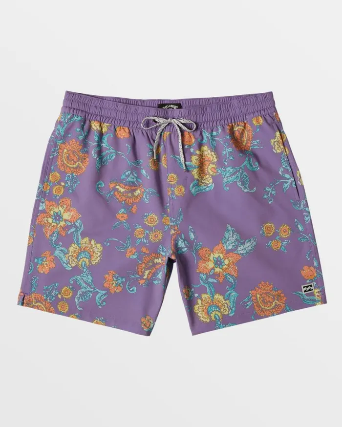 Billabong Good Times Layback 16034 Swim Trunks Dusty Purple Mens Short Length 16034 8211 175034