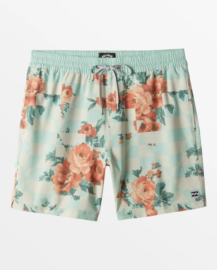 Billabong Good Times Layback Volleys Mint Mens Layback Boardshorts