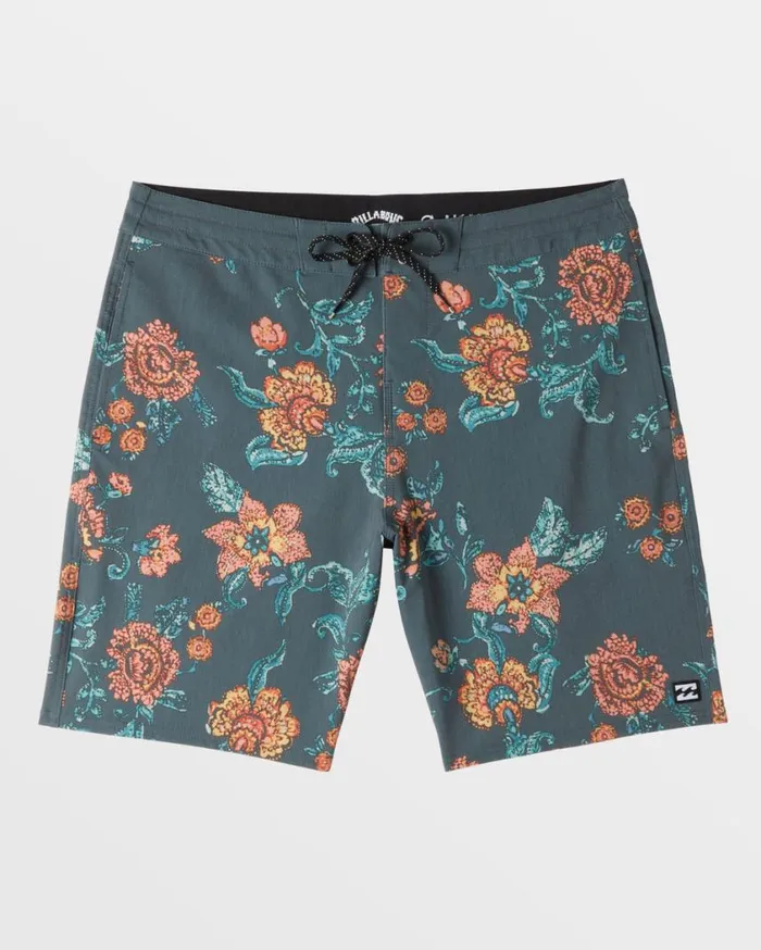 Billabong Good Times Lo Tide 18034 Swim Trunks Slate Green Mens Lo Tide Boardshorts