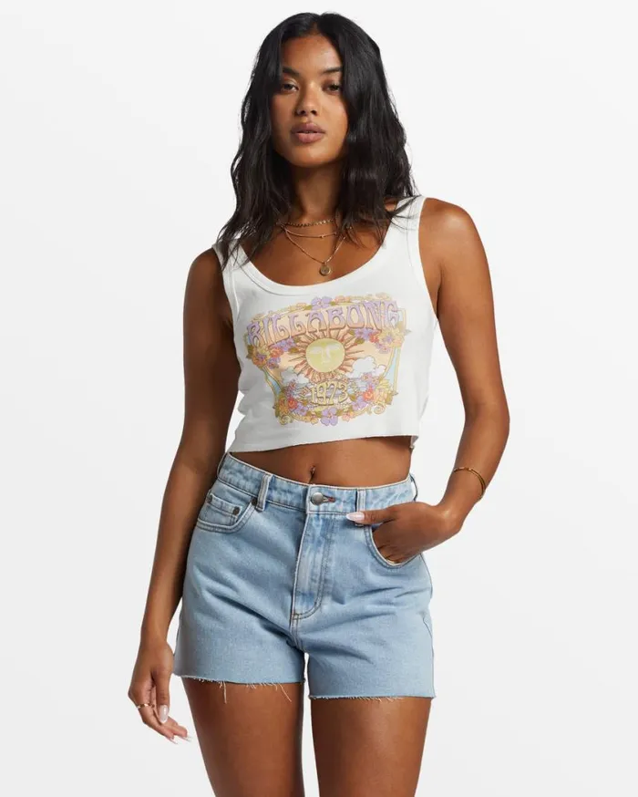 Billabong High Tides Short Denim Shorts Soft Indigo Womens Shorts