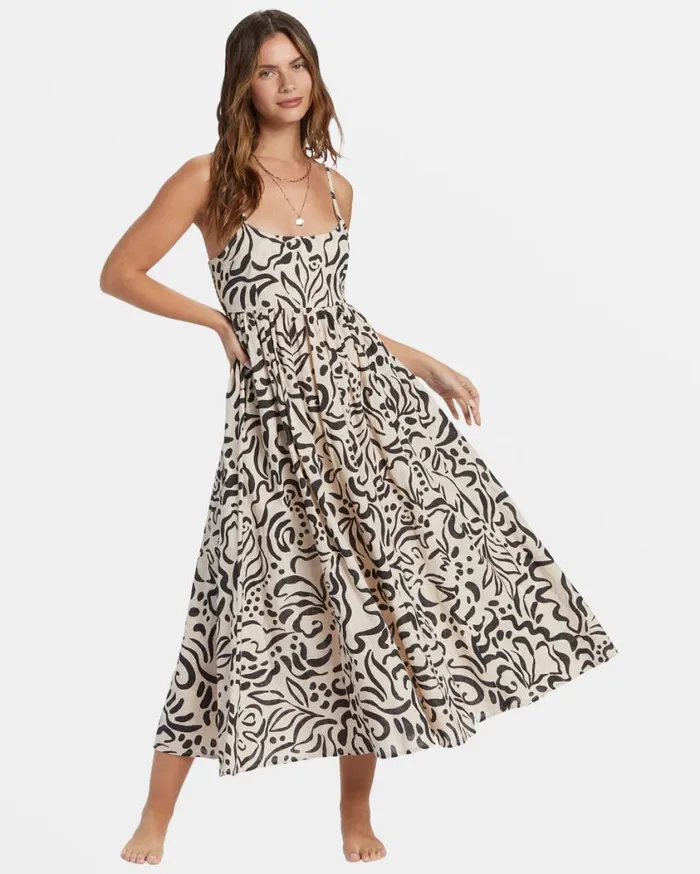 Billabong Island Heat Swim CoverUp Dove Womens Dresses