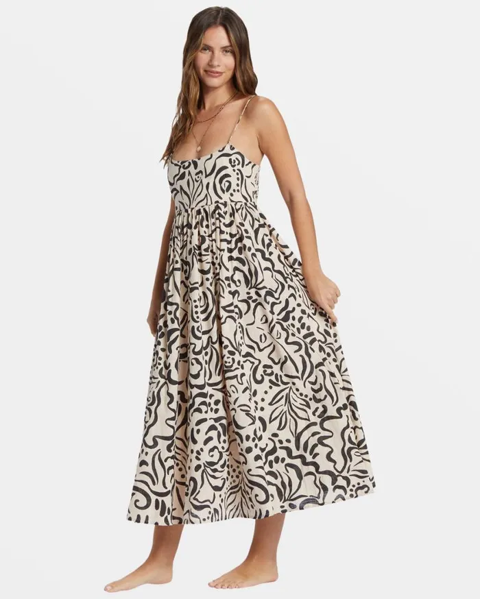 Billabong Island Heat Swim CoverUp Dove Womens Dresses Billabong Island Heat Swim CoverUp Dove Womens Dresses