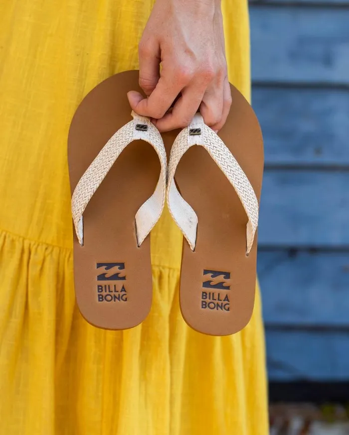 Billabong Kai Braided Sandals White Cap Womens Shoes