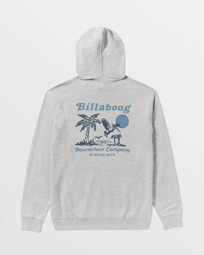 Billabong Lounge Pullover Heather Grey Mens Hoodies and Fleece