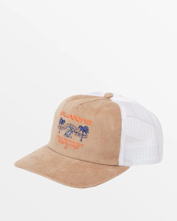Billabong Lounge Trucker Hat Tan Mens Beanies