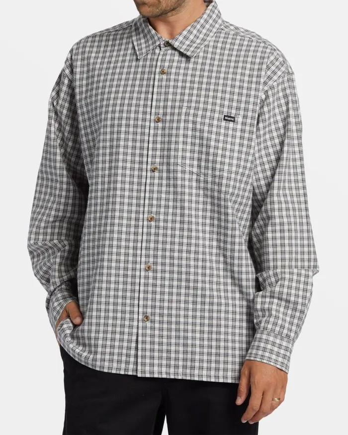 Billabong Mogul Long Sleeve Shirt Off White Mens Shirts