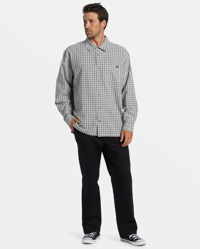 Billabong Mogul Long Sleeve Shirt Off White Mens Shirts Billabong Mogul Long Sleeve Shirt Off White Mens Shirts