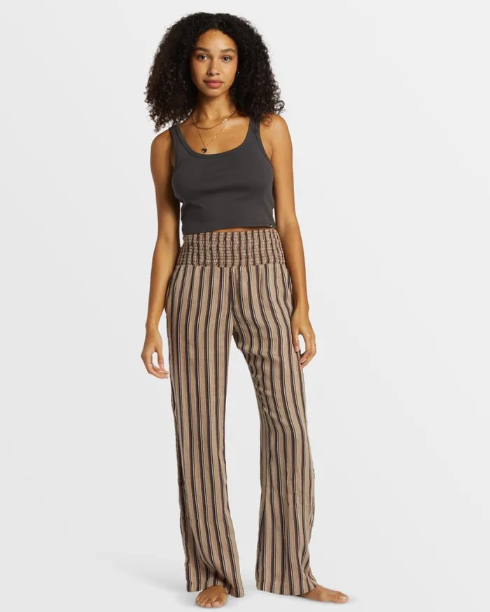 Billabong New Waves 2 Elastic Waist Pants Kona Womens Jeans and Pants
