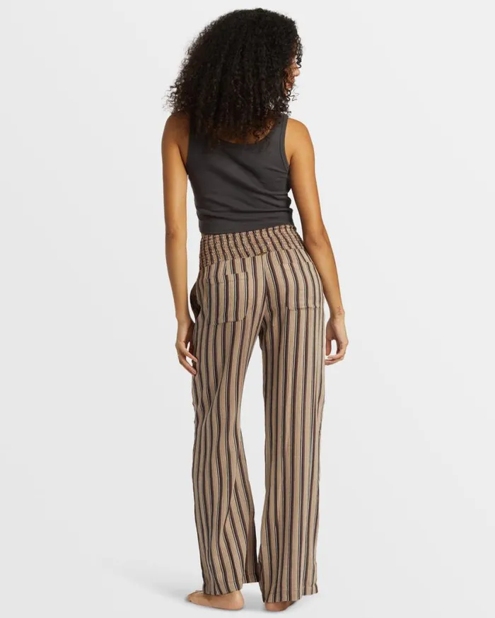 Billabong New Waves 2 Elastic Waist Pants Kona Womens Jeans and Pants Billabong New Waves 2 Elastic Waist Pants Kona Womens Jeans and Pants