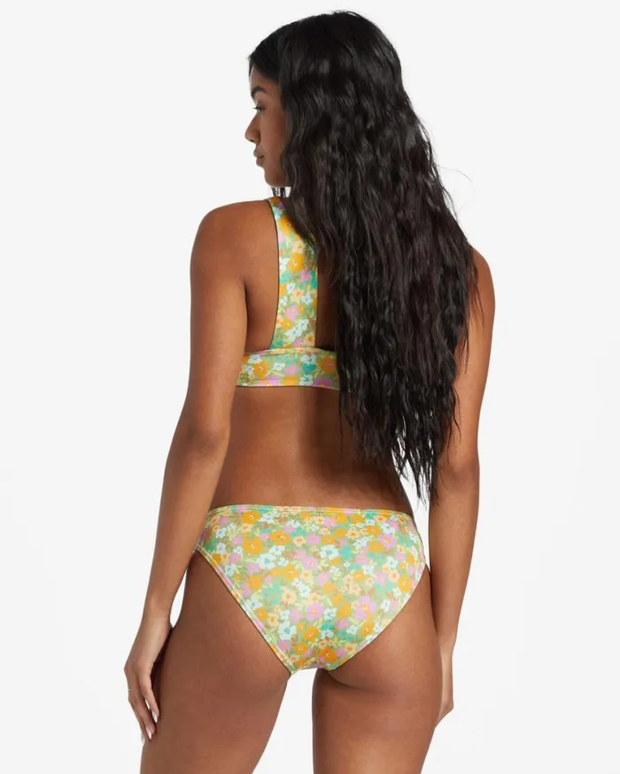 Billabong On The Bright Side Lowrider Bikini Bottom Palm Green Womens Bikinis