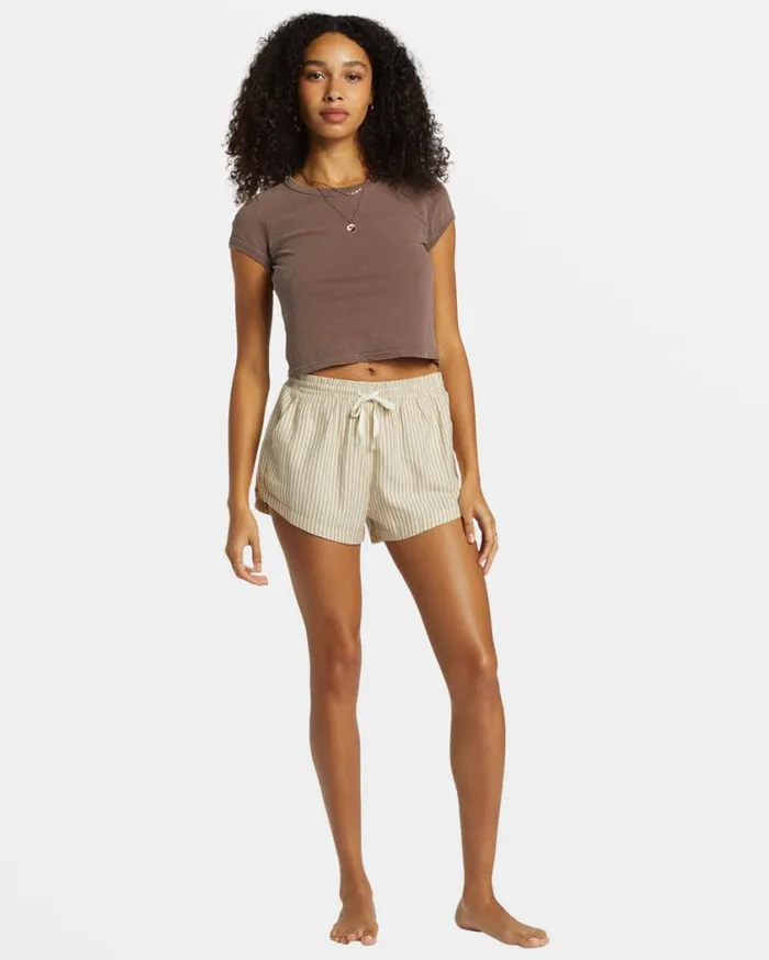 Billabong Road Trippin Elastic Waist Shorts Cobblestone Womens Shorts Billabong Road Trippin Elastic Waist Shorts Cobblestone Womens Shorts
