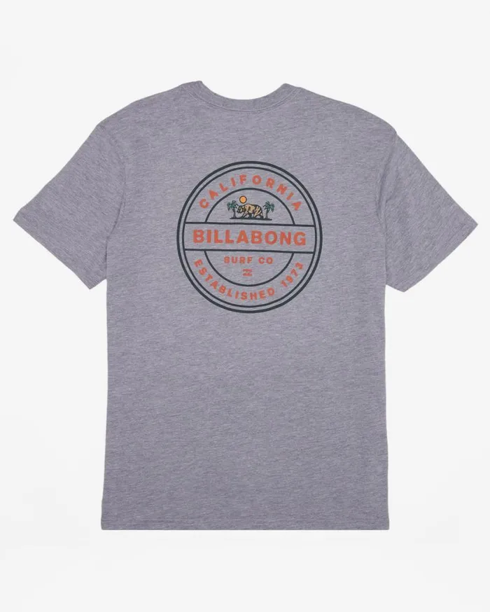 Billabong Rotor California Short Sleeve TShirt Grey Heather Mens TShirts Billabong Rotor California Short Sleeve TShirt Grey Heather Mens TShirts