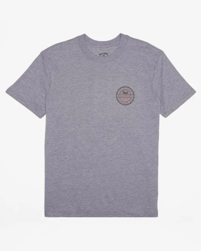 Billabong Rotor California Short Sleeve TShirt Grey Heather Mens TShirts Billabong Rotor California Short Sleeve TShirt Grey Heather Mens TShirts