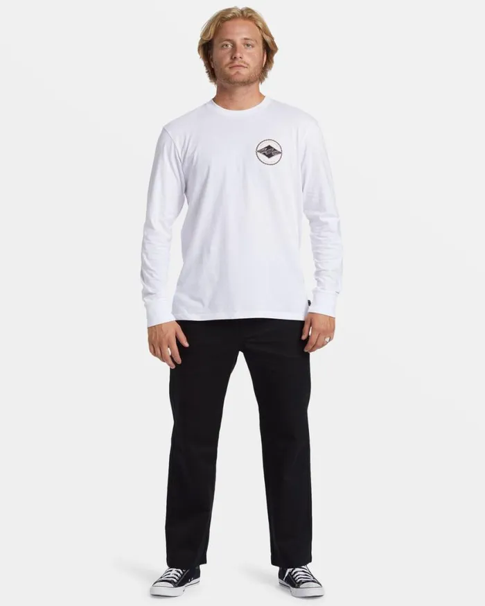 Billabong Rotor Diamond Long Sleeve Tshirt White Mens TShirts Billabong Rotor Diamond Long Sleeve Tshirt White Mens TShirts
