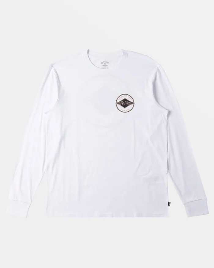 Billabong Rotor Diamond Long Sleeve Tshirt White Mens TShirts Billabong Rotor Diamond Long Sleeve Tshirt White Mens TShirts