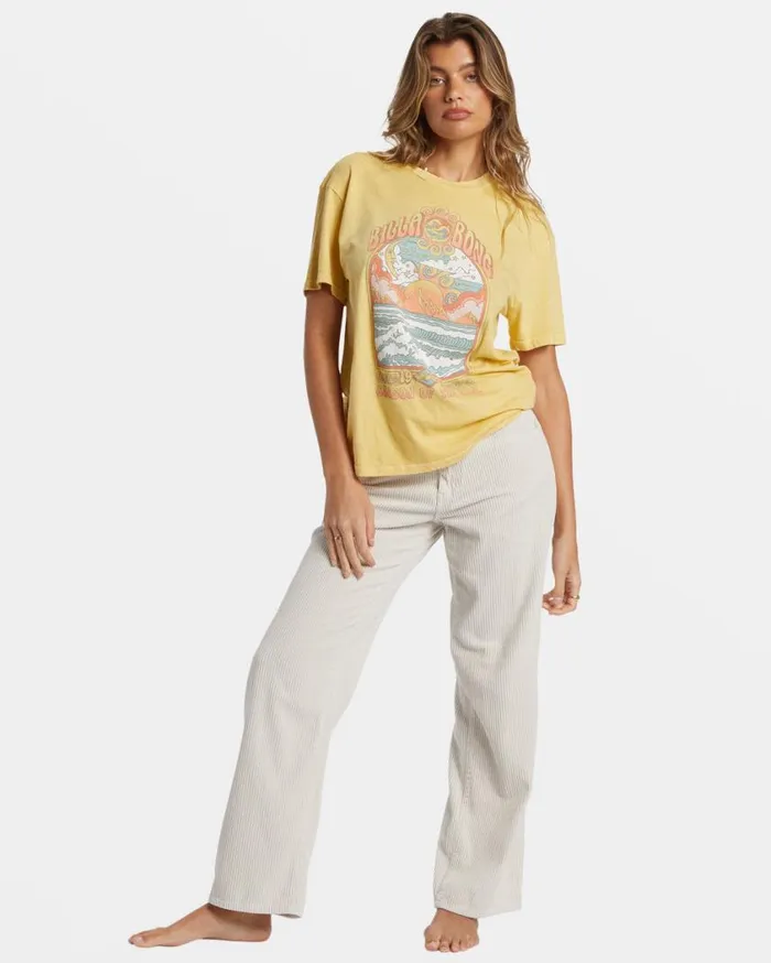 Billabong Season Of The Sol TShirt Mellow Daze Womens Graphic Tees and Tanks Billabong Season Of The Sol TShirt Mellow Daze Womens Graphic Tees and Tanks