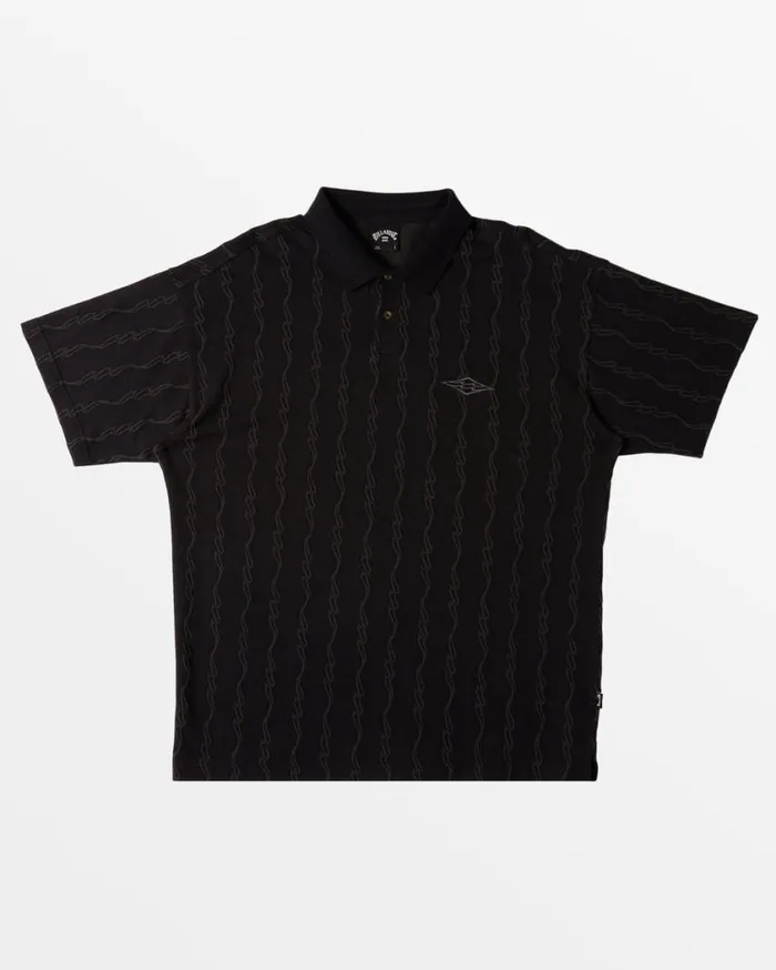 Billabong Shibuya Polo TShirt Black Mens TShirts