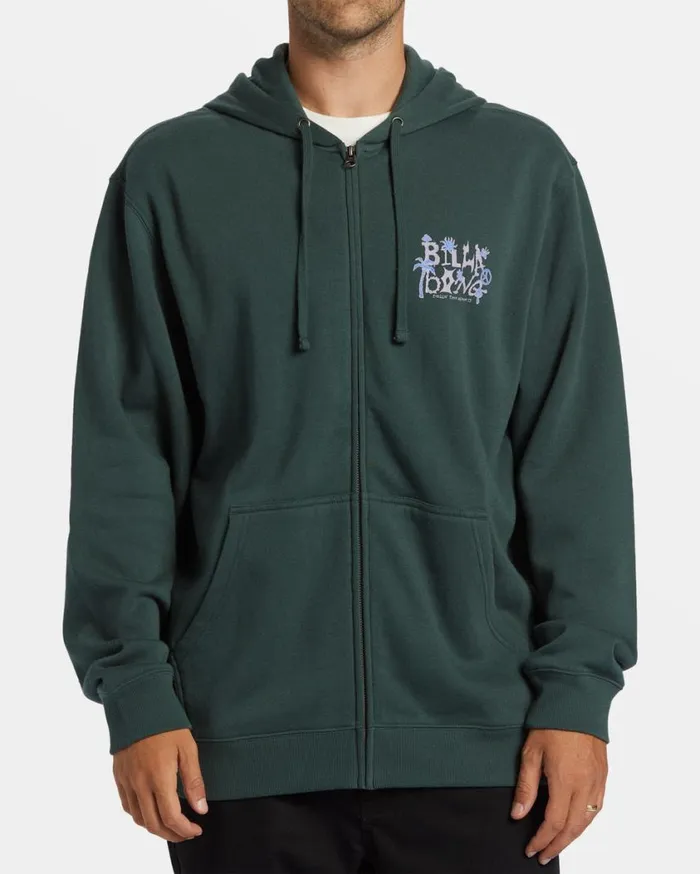 Billabong Short Sands ZipUp Hoodie Forest Green Mens Hoodies and Fleece Billabong Short Sands ZipUp Hoodie Forest Green Mens Hoodies and Fleece
