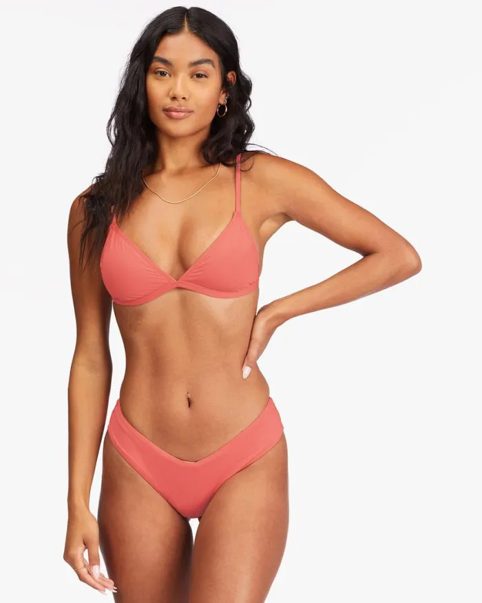 Billabong Sol Searcher Ceci Triangle Bikini Top Lifes A Peach Womens Bikinis