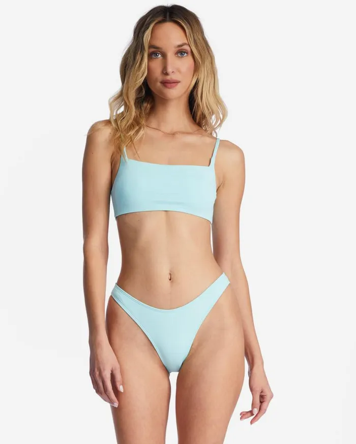 Billabong Sol Searcher Zoe Crop Bikini Top Pure Aqua Womens Bikini Tops