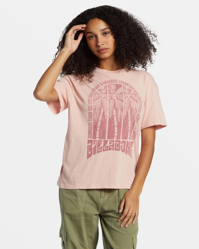 Billabong Someday Dreams TShirt Dusty Peach Womens Graphic Tees and Tanks
