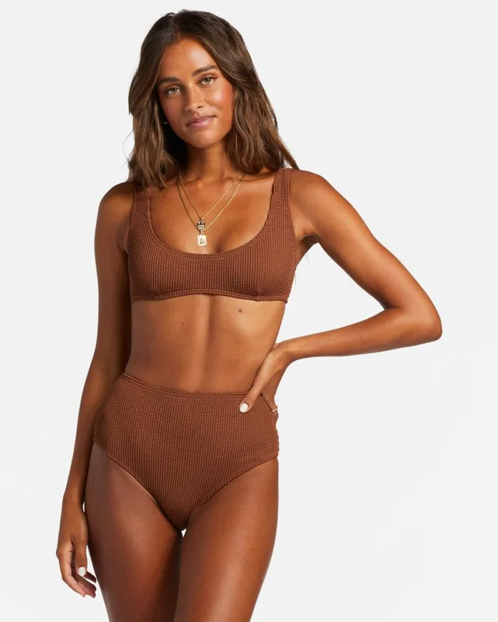 Billabong Summer High Bralette Bikini Top Toasted Coconut Womens Bikini Tops