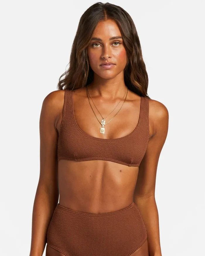 Billabong Summer High Bralette Bikini Top Toasted Coconut Womens Bikini Tops Billabong Summer High Bralette Bikini Top Toasted Coconut Womens Bikini Tops