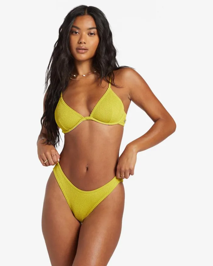 Billabong Summer High Reese Underwired Bikini Top Tart Lime Womens Bikinis
