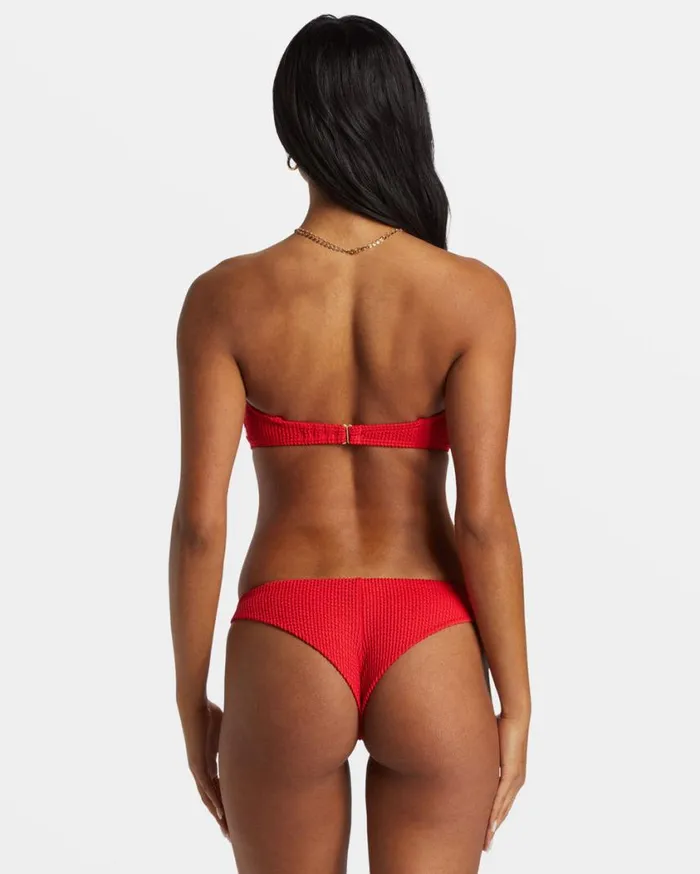 Billabong Summer High Tanga Bikini Bottoms Fiesta Red Womens Bikinis