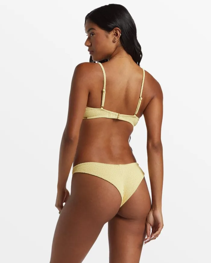 Billabong Summer High Tanga Bikini Bottoms Mellow Yellow Womens Bikinis