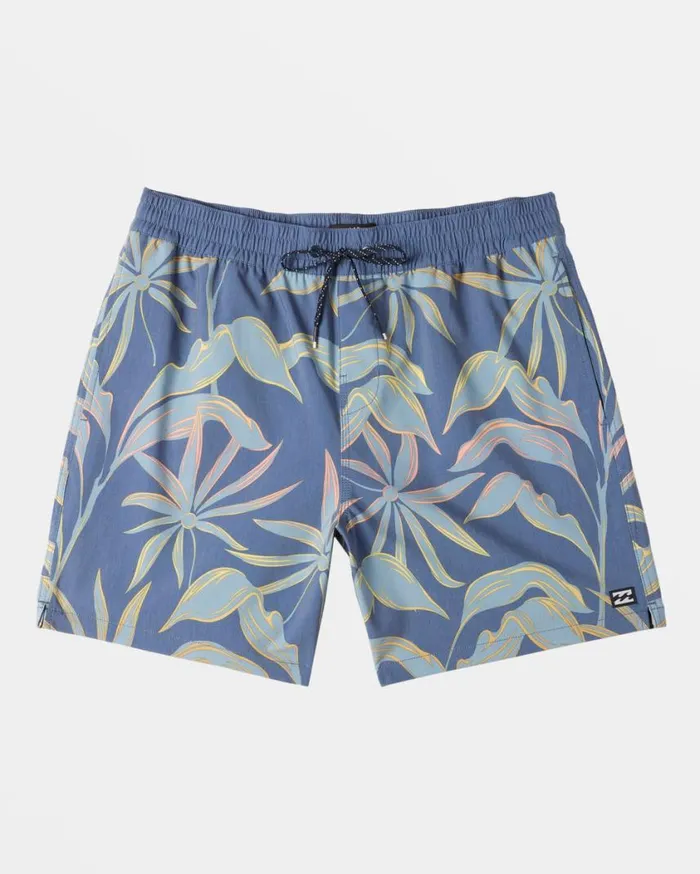 Billabong Sundays Layback 17034 Volley Shorts Washed Blue Mens Layback Boardshorts