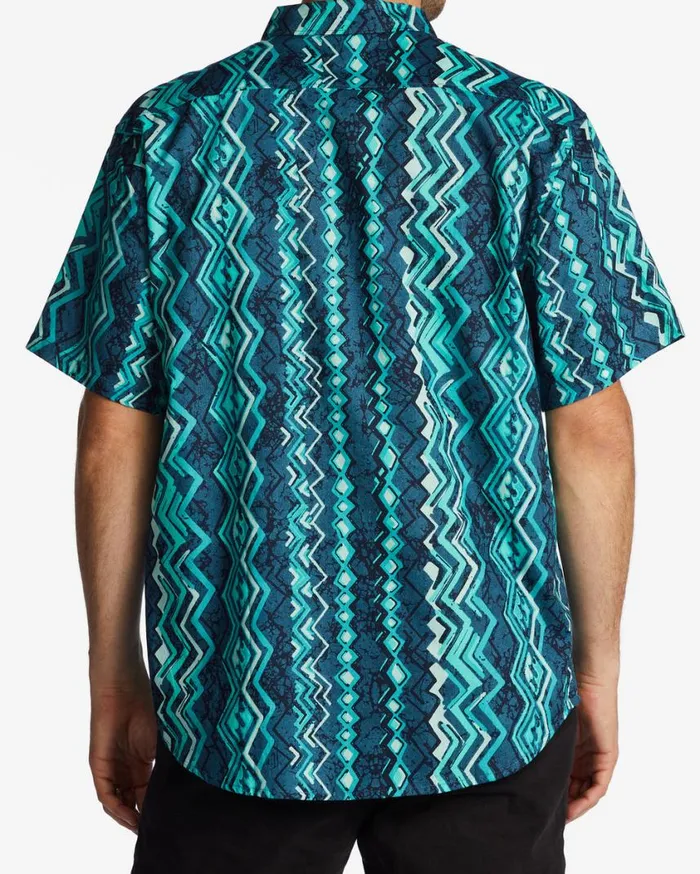 Billabong Sundays Short Sleeve Shirt Dark Mint Mens Shirts Billabong Sundays Short Sleeve Shirt Dark Mint Mens Shirts