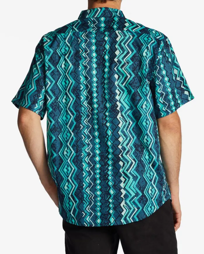 Billabong Sundays Short Sleeve Shirt Dark Mint Mens Shirts Billabong Sundays Short Sleeve Shirt Dark Mint Mens Shirts