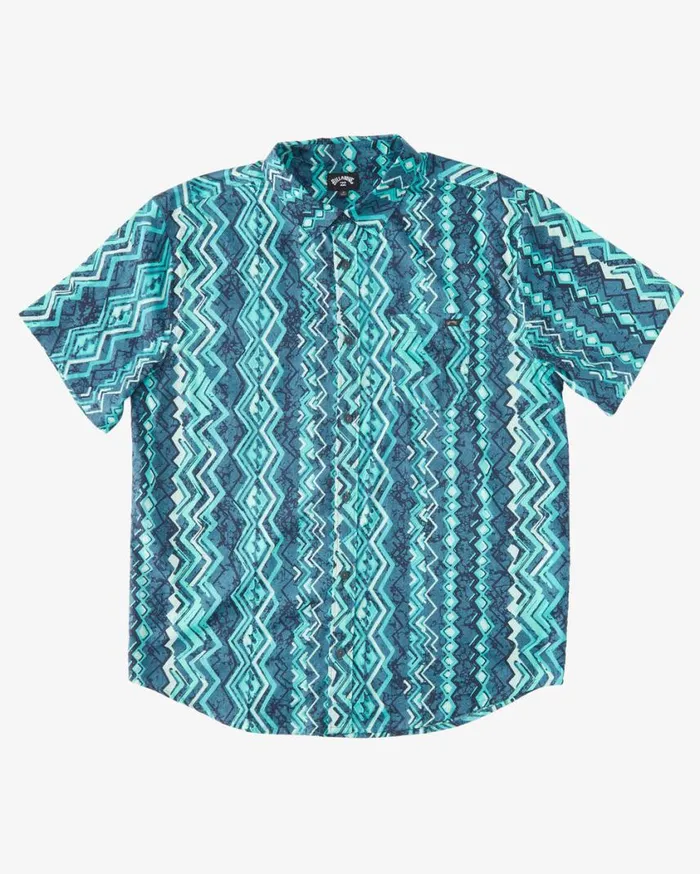 Billabong Sundays Short Sleeve Shirt Dark Mint Mens Shirts Billabong Sundays Short Sleeve Shirt Dark Mint Mens Shirts