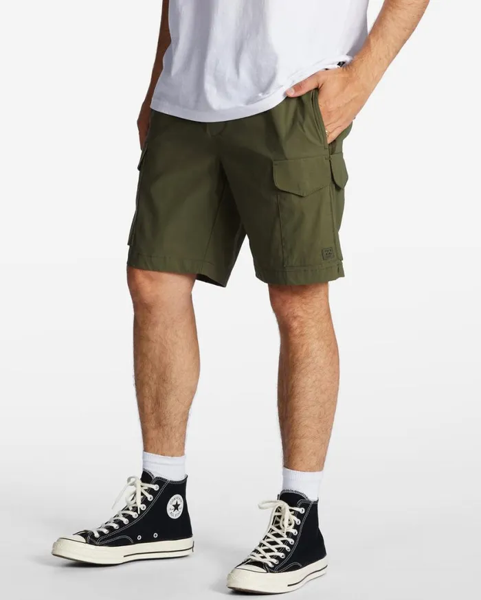 Billabong Surftrek Elastic Technical Cargo 19034 Shorts Military Mens Shorts Billabong Surftrek Elastic Technical Cargo 19034 Shorts Military Mens Shorts