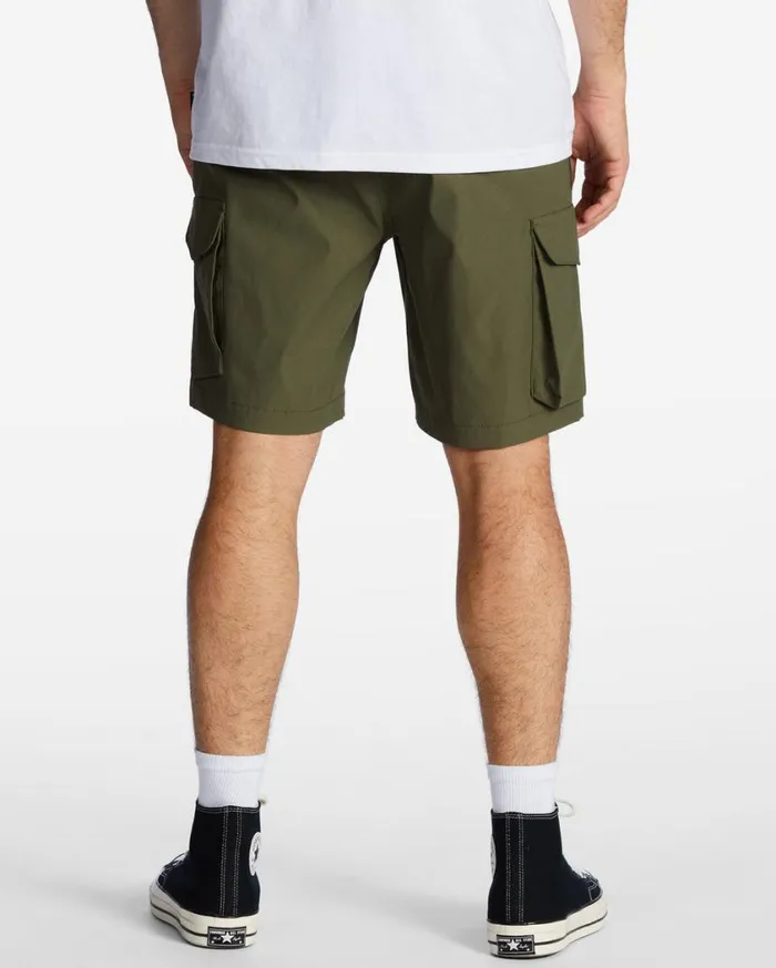 Billabong Surftrek Elastic Technical Cargo 19034 Shorts Military Mens Shorts Billabong Surftrek Elastic Technical Cargo 19034 Shorts Military Mens Shorts