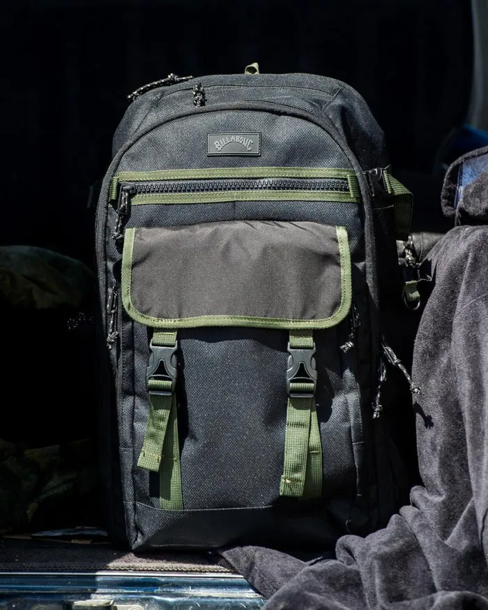 Billabong Surftrek Explorer 32L Large Travel Backpack Black Mens Accessories