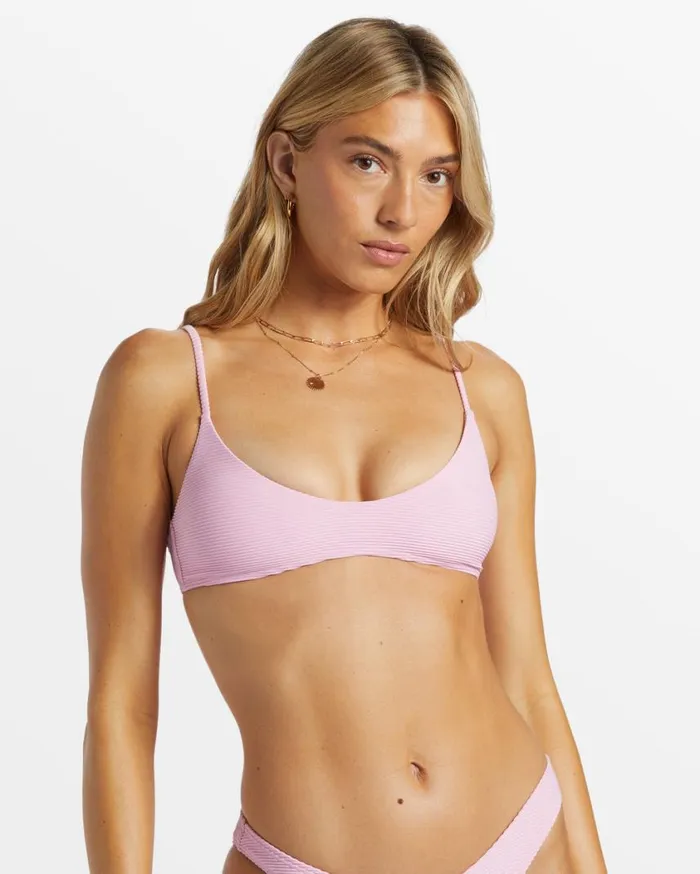 Billabong Tanlines V Bralette Bikini Top Pink Dream Womens Bikinis Billabong Tanlines V Bralette Bikini Top Pink Dream Womens Bikinis