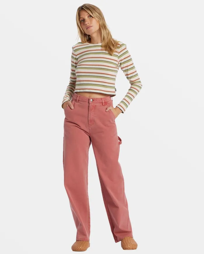 Billabong Tommy Stripe Long Sleeve Top Weeping Willow Womens Tops Billabong Tommy Stripe Long Sleeve Top Weeping Willow Womens Tops