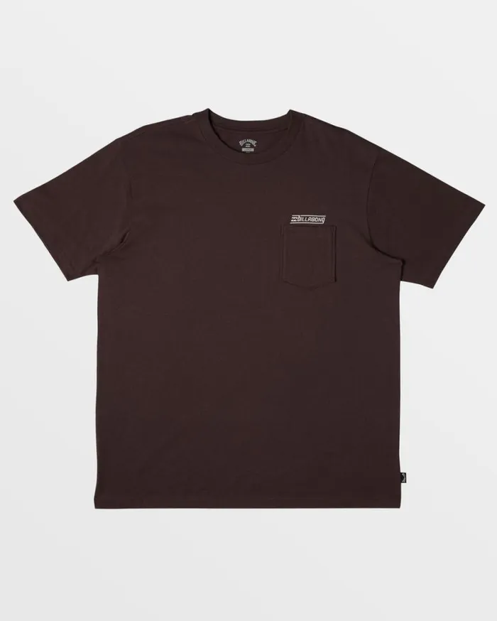 Billabong Walled Pocket TShirt Plum Mens TShirts Billabong Walled Pocket TShirt Plum Mens TShirts